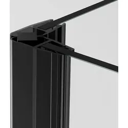 Badena Magnetdichtung für Duschtüren Set schwarz 200cm 90 Grad - Sanitärinstallation mit eleganter, schmutzresistenter Magnetdichtung aus hochwertigem PVC. Ideal für 6mm, 7mm, 8mm Glastüren, sorgt für ein trockenes Badezimmer ohne Rutschgefahr.