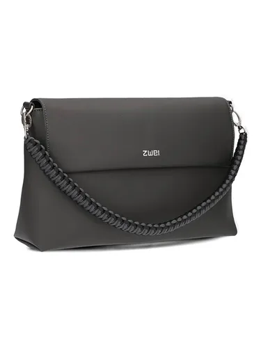 Damen Schultertasche Yuna YU60 - Elegante Handtasche mit 3 Tragemöglichkeiten - Umhängetasche YU60: Stilvolles Design mit geflochtenem Schultergurt, praktischen Fächern und Schlüsselband für höchsten Komfort und Eleganz.