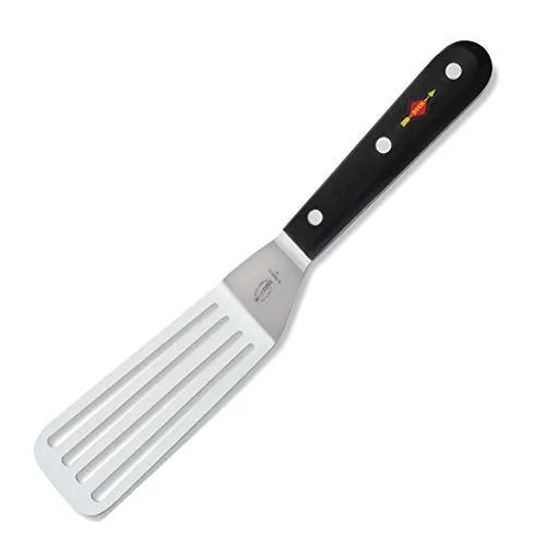 F. DICK Winkelplatte 8133613 - Geschlitzte Tortenplatte - Spachtel für die Küche, 5 x 13 cm, ideal zum Teilen und Bestreichen von Tortenböden, mit hygienischem Kunststoffgriff für eine einfache Handhabung.