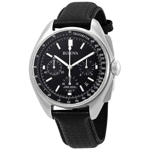 Bulova Lunar Pilot Quarz Chronograph 96B251 - Elegante Herrenuhr mit 50m Wasserbeständigkeit, Saphirglas und Chronograph-Funktion. Ideal für Flieger und Abenteurer. Perfekt für jeden Anlass!