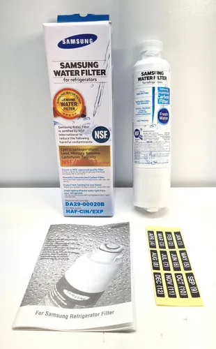 Samsung Wasserfilter SBS für RH57/RF24 (HAF-CIN/EXP) - Weiß - Wasserfilter für Samsung Kühlschränke, garantiert reines Wasser und verbesserten Geschmack. Empfohlener Austausch alle 6 Monate für optimale Leistung.