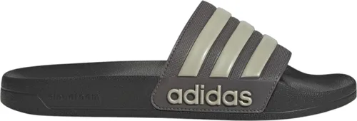Adidas Adilette Shower Slide Badelatschen JI4761 - grau/schwarz, Schuhgröße: 39 EU - Klassische Sandalen mit schnell trocknendem Synthetik-Obermaterial und dämpfender Cloudfoam-Zwischensohle für unschlagbaren Komfort beim Schwimmen oder Entspannen.