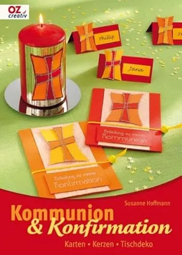 Kommunion & Konfirmation: Karten - Kerzen- Tischdeko