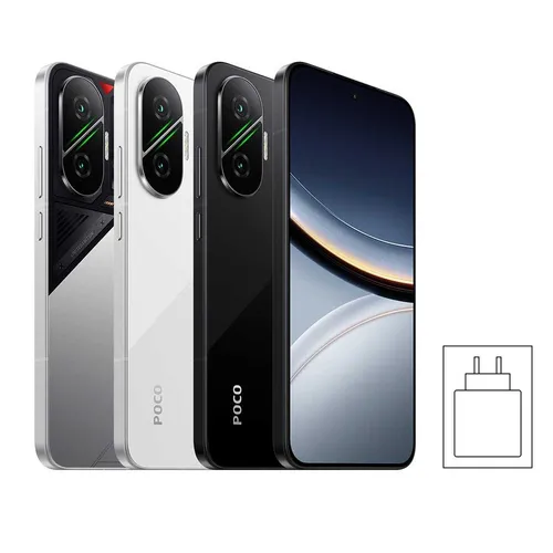 Xiaomi Poco F7 512GB/12GB RAM Dual-SIM schwarz - Smartphone mit 5G Unterstützung, beeindruckender Akkulaufzeit von über 64 Stunden und Dual-SIM-Funktion für maximale Flexibilität.