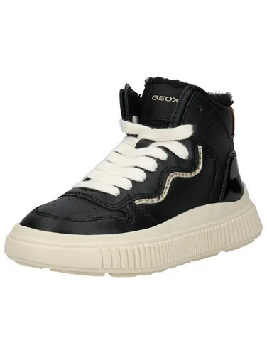 Geox Sneaker Lederimitat/Textil, Gr. 30, schwarz - Sneaker für Kinder mit Amphibiox Technologie, wasserfest und atmungsaktiv für ein angenehmes Fußklima, ideal für den Winter.