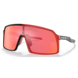 Sonnenbrille Oakley Sutro Matte Black Redline Prizm Trail Torch OO9406-51 - Sportbrillen für Unisex Erwachsene mit Prizm-Technologie für verbesserte Sicht und UV400 Schutz, ideal für aktive Outdoor-Abenteuer.
