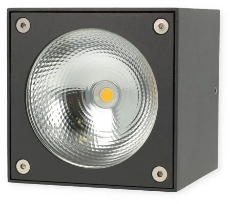 Paul Neuhaus LED-Außenaufbaustrahler Cube, anthrazit - Lampen, spritzwassergeschützt und energieeffizient mit 570lm Helligkeit – ideal für stilvolle Außenbeleuchtung.
