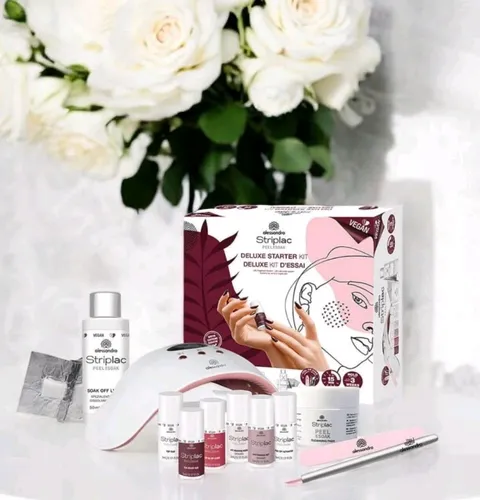 Alessandro Striplac Peel or Soak Set 11-teilig - Nagellack Set für langanhaltende Maniküre, einfach abziehbar oder einweichbar für müheloses Entfernen.