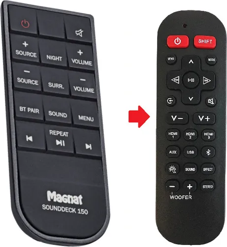 Ersatz Fernbedienung für Magnat Sounddeck 150