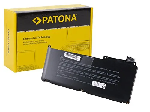 PATONA Laptop Akku für Apple MacBook 13" & 15" - Laptop-Akkus mit 5200mAh Kapazität, kompatibel mit mehreren MacBook-Modellen für zuverlässige Leistung und längere Laufzeit.