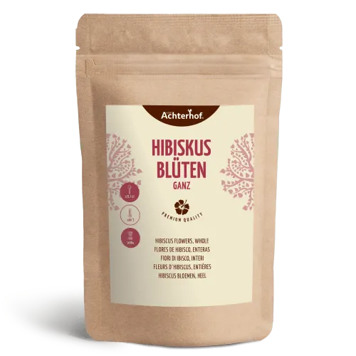 Hibiskusblüten ganz (1000g) - Hibiskusblüten: Die leuchtend roten Blüten sind perfekt für Tees und bringen eine fruchtige Note in Deine Küche. Ideal für kreative Getränke und kulinarische Experimente.