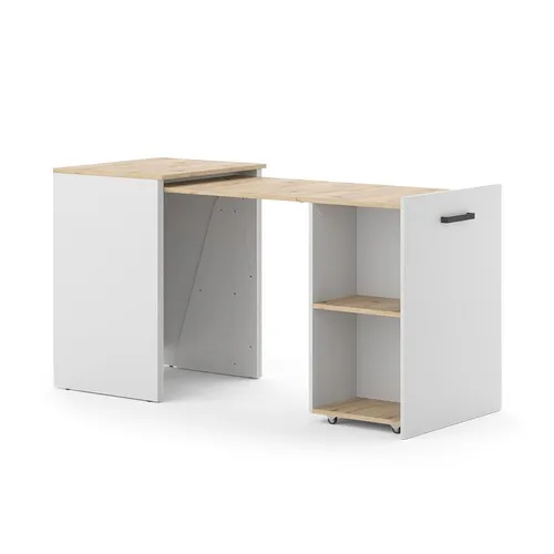 Vicco Esstisch Adam Greige Eiche 60 x 150,2 cm - Esstisch mit ausziehbarem Design, ideal für stilvolle Esszimmer und platzsparend für jede Wohnung.