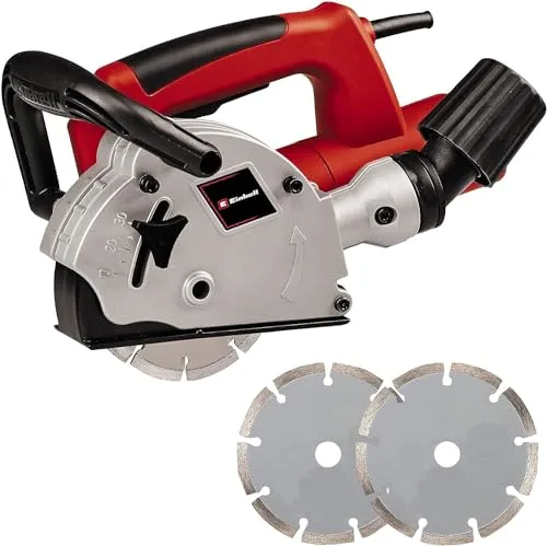 TC-MA 1300 Mauernutfräse - Präzise Schlitze in Mauerwerk - Fräsen für saubere Nuten in Ziegel und Putz. Mit 1.320 W und stufenlos einstellbarer Schnitttiefe von 8-30 mm - ideal für Installationen.
