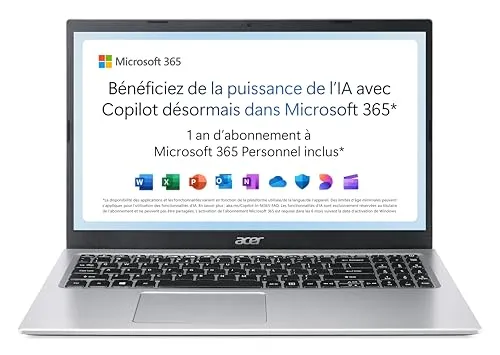 Acer Aspire 1 A115-32-C3AK Laptop 15,6" FHD – Ideal für Studium & Büro - Zuverlässiges 15,6" Full-HD Notebook mit Intel Celeron N4500, 4 GB RAM und 128 GB eMMC. Leicht und energieeffizient – perfekt für alltägliche Anwendungen und Multimedia.