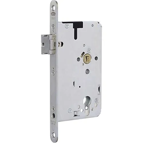 BKS B-21710-04-R-8 Fluchttürschloss PZW Türschloss für Fluchttüren DM 65 rechts 2-flügelig, elektronisch kuppelbar B2171, Silber