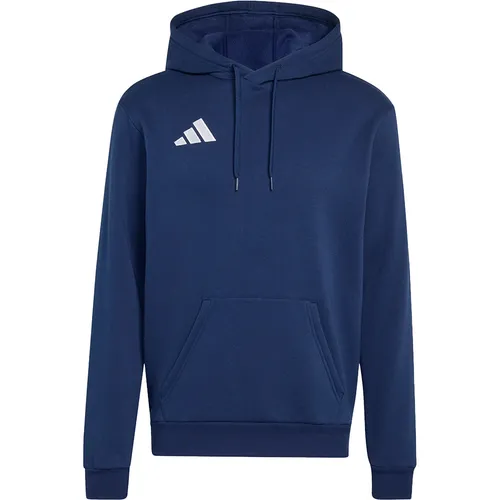 Adidas Entrada 26 Hoodie - Blau für Fußballer - Der Entrada 26 Hoodie vereint sportliches Design und hohen Tragekomfort. Ideal für Training und Freizeit, bietet er eine kuschelige Fleece-Innenseite und ist in Langgrößen erhältlich. Perfekt für jeden, der Wert auf Stil legt.