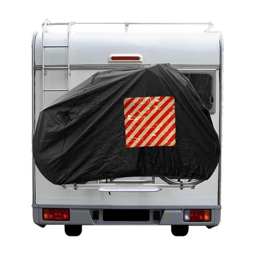 Warntafel 50 x 50 cm mit Rückstrahlern | Anhänger Transporter Wohnwagen Zubehör