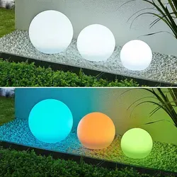 Lindby LED-Solarlampen Lago 3er-Set, RGBW Kugeln - Energieeffiziente Solarleuchten für Garten und Balkon, mit Farbwechsel RGB und tageslichthellem Weiß. Ideal für stimmungsvolle Außenbeleuchtung, IP44 Schutz für den Einsatz im Freien.