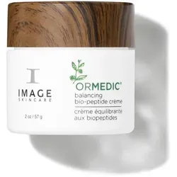 IMAGE Skincare ORMEDIC balancing bio-peptide crème - Nachtcreme mit reichhaltiger Sheabutter und Tetrapeptidkomplex für strahlend schöne Haut. Erhöht die Hydration um bis zu 24 % und verbessert die Klarheit um bis zu 16 %. Clean Clinical Skincare™ ohne schädliche Inhaltsstoffe.