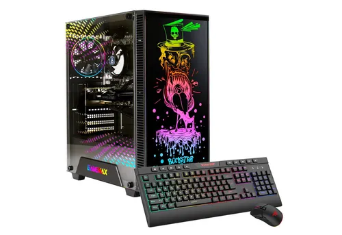 GAMEMAX Gaming-PC Rockstar 7478 - Hochleistungs-PC für Gamer - PC-Systeme mit AMD Ryzen 7 5700X und NVIDIA GeForce RTX 5060Ti, ideal für anspruchsvolles Gaming und kreative Anwendungen.