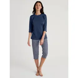 CALIDA Daylight Dreams 3/4-Pyjama Damen - Schlafanzüge für Damen, hautfreundlich, hypoallergen und atmungsaktiv für optimalen Schlafkomfort.