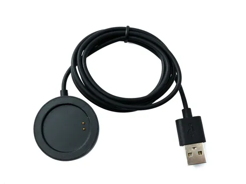 USB 2.0 Kabel 93 cm Ladestation für OnePlus Watch Smartwatch in Schwarz