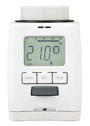 Programmable Electronic Radiator Thermostat - Energy Saving & Quiet Operation - Programmierbares Thermostat für Heizkörper mit 4 Heizstufen und 7-Tage-Zeitplan. Ideal zum Energiesparen und für eine leise Heizungsregelung.