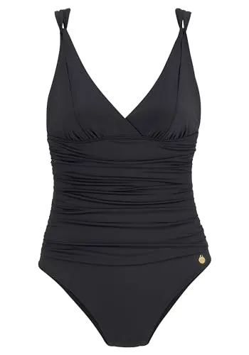 Lascana Damen Badeanzug - Badeanzug für Damen mit bequemer Passform, integrierten Softcups und umweltfreundlichem, recyceltem Polyamid für einen nachhaltigen Look.