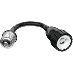 ledscom.de E27 Schwanenhals-Verlängerung ELEKTRA auf GU10, schwarz