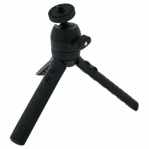 RODE Stativ Tripod 2, höhenverstellbar bis 15,1 cm - Stativ für Kamera und Mikrofon, mit 360° drehbarem Kugelkopf und kompakter Transportgröße von 20,5 cm. Ideal für flexible Positionierung und stabile Aufnahmen.