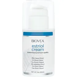 Estriol-Creme 60ml - Biovea - Nahrungsergänzungsmittel zur natürlichen Unterstützung des hormonellen Gleichgewichts, schnell einziehende, nicht fettende Formel für mehr Wohlbefinden und Energie.