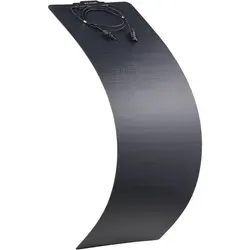 ECTIVE SSP 60 Flex Black - Flexibles Schindel Monokristallin Solarmodul 60W - Solarpaneel für Camper und Boote, biegsam bis 30°, hohe Lichtdurchlässigkeit und weniger Wärmeentwicklung dank innovativer Shingle-Technologie.
