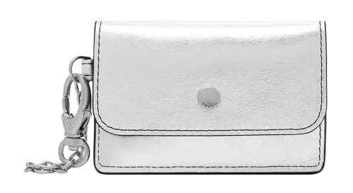 FOSSIL Valerie Card Case Silver Metallic