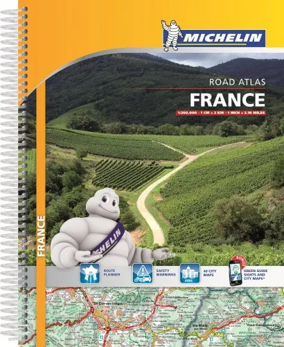 Michelin France Road Atlas - 10th Edition - Spiralgebundener Atlas mit 504 Seiten, ideal für Reisen in Frankreich. Hochwertige Karten und nützliche Informationen für grenzenlosen Fahrspaß.
