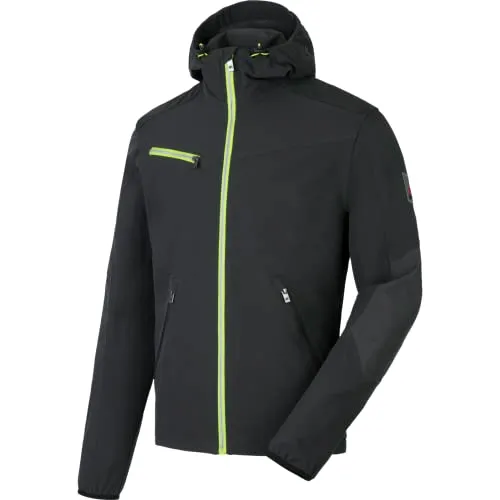 WÜRTH MODYF Softshelljacke Stretch Evolution - hochwertige Männer Arbeitsjacke in Anthrazit Lime - atmungsaktive Handwerkerjacke - in der Größe XL