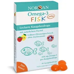 Norsan Omega-3 Fisk Jelly für Kinder Dragees