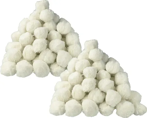 vhbw 2x 500 g Filterbälle-Verpackung Ersatz für Bestway 58475 für Pool-Filteranlagen, Sandfilteranlagen - 50 mm