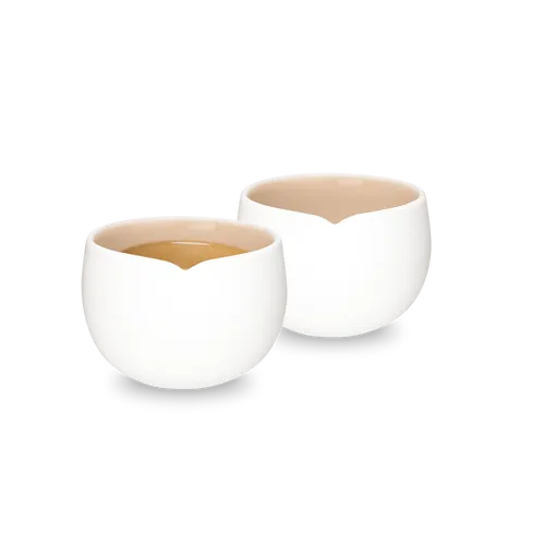 Nespresso ORIGIN Espresso Tassen Set (2 x 40 ml) - Set aus zwei stilvollen Espresso Tassen (je 40 ml) aus doppelwandigem Porzellan. Mit inspirierendem Design von India Mahdavi für ein besonderes Kaffeeritual.