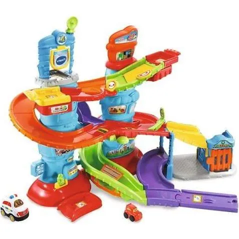 VTech Tut Tut Baby Flitzer - Parkgarage (80-512909) - Spielgarage für Tut Tut Baby Flitzer mit interaktiven Elementen, fördert die motorischen Fähigkeiten und das kreative Spielen.
