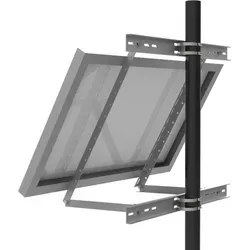 enjoy solar Aluminium verstellbare Masthalterung für Solarpanels - Stütze für Solarmodule mit verstellbarem Neigungswinkel von 30° bis 60°, gefertigt aus korrosionsbeständigem Aluminium, ideal für Wand-, Dach- und Freiflächenmontage.