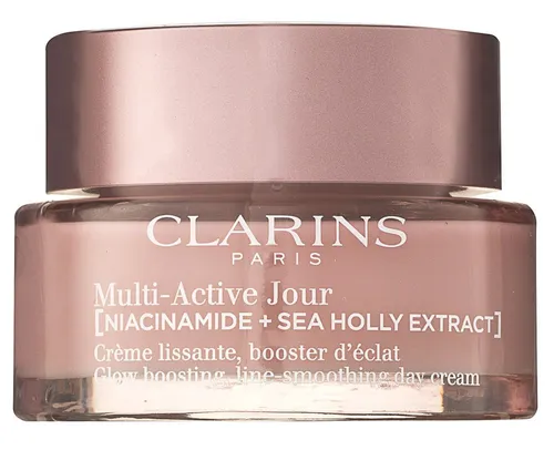 Clarins Multi-Active Jour Niacinamide + Sea Holly Extract 50ml - Sonstige Gesichtspflegeartikel, reichhaltige Tagescreme mit 93% natürlichen Inhaltsstoffen, mildert Hautalterung und spendet intensive Feuchtigkeit.