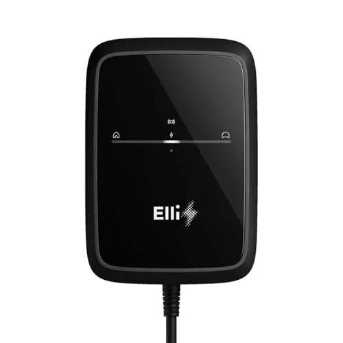 Elli Charger 2 Connect 139915005C Wallbox | 22 kW - Wallbox für Elektro- und Hybrid-Autos mit 22 kW Ladeleistung, 7,5m Typ 2 Kabel und App-Steuerung für einfaches Laden und integrierten Energiezähler.