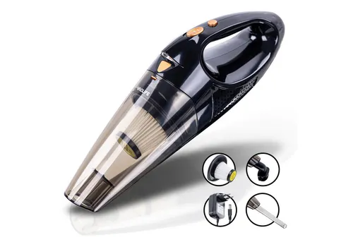 Akku-Handstaubsauger 100 W - Beutellos und Kabellos mit LED-Licht - Kategorie: Staubsauger, Besonderheit: Mit HEPA-Filter für saubere Luft und effektive Reinigung, ideal für schnelle Aufräumaktionen.