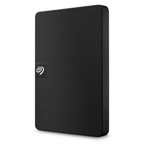 SEAGATE Expansion Portable Festplatte 1 TB HDD, Externe 2,5 Zoll HDD - Externe Festplatte mit 1 TB, ideal für unterwegs. USB 3.0-Anschluss für schnellen Zugriff und Stromversorgung. Inklusive Seagate Toolkit zur Datensicherung und Rescue Data Recovery Service für zusätzliche Sicherheit.