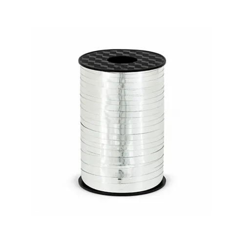 Ballonband Ballonschnur Geschenkband Polyband auf Rolle silber 225m