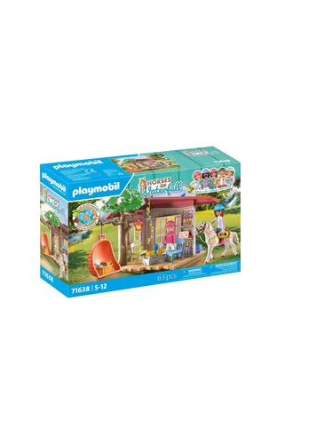playmobil Spielset HORSES OF WATERFALL 71638 - Geheimes Clubhaus für Pferdefans, ab 4 Jahren, 63 Teile und nachhaltig aus über 80% recycelten Materialien