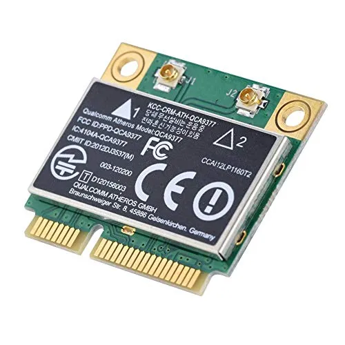 QCA9377 Mini PCI-E Wireless Karte, Dual Band 2.4G/5Ghz Netzwerkkarte Kompatibel mit Windows 7 10, 433 Mbit/s WiFi Mini PCI-E Karte für Desktop, Laptop, Industrielle Steuerungskarte