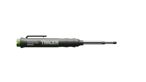 Tracer Tieflochmarker mit Doppelspitze und Halteclip. Schwarz Markierungsstift