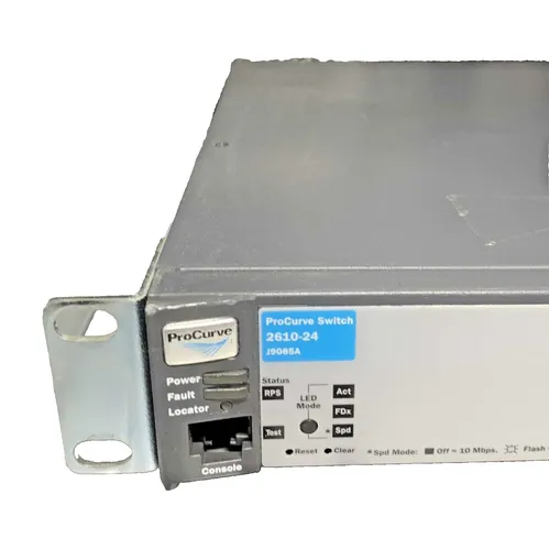 ProCurve 2610-24 Switch - Netzwerk-Switch mit 24 Ports, lüfterlosem, leisen Betrieb ideal für offene Räume und Power over Ethernet für IP-Telefone und Access Points.