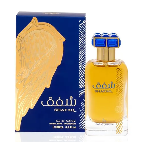 Shafaq 100ml Eau de Parfum von Ard Al Zaafaran - Unisex Duft - Unisex Duft mit frischen Zitrus- und blumigen Noten, ideal für jeden Anlass. Erleben Sie die exotische Mischung aus Jasmin und Vanille, perfekt für einen unvergesslichen Eindruck.